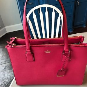EUC Fuchsia Pink Kate Spade Briefcase Bag
